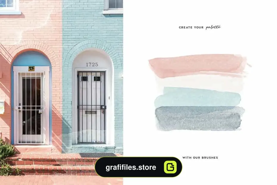 دانلود براش آبرنگ فتوشاپ Aurora Watercolor Brushes - 10 براش آبرنگ فتوشاپ Aurora Watercolor Brushes - 9