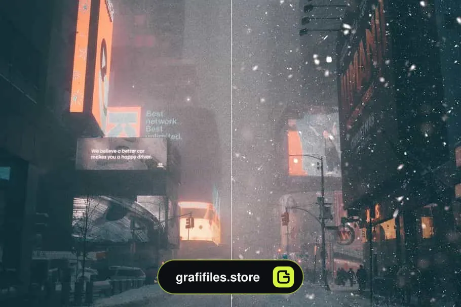براش برف فتوشاپ Snow Photoshop Brushes - 9