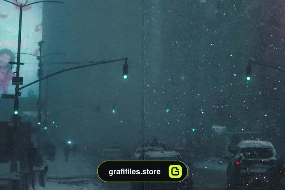 براش برف فتوشاپ Snow Photoshop Brushes - 11