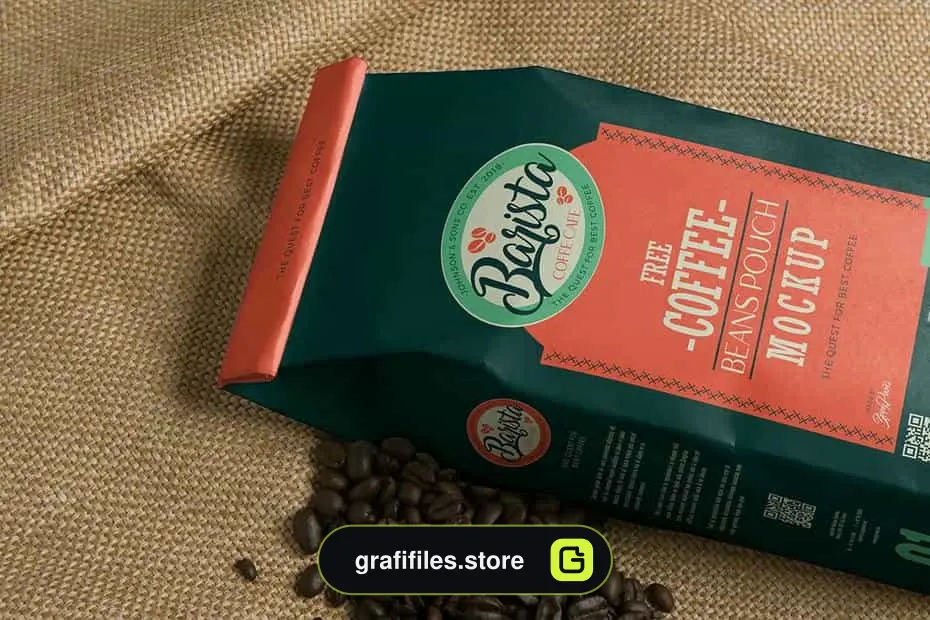 موکاپ پاکت قهوه Coffee Pouch Mockups