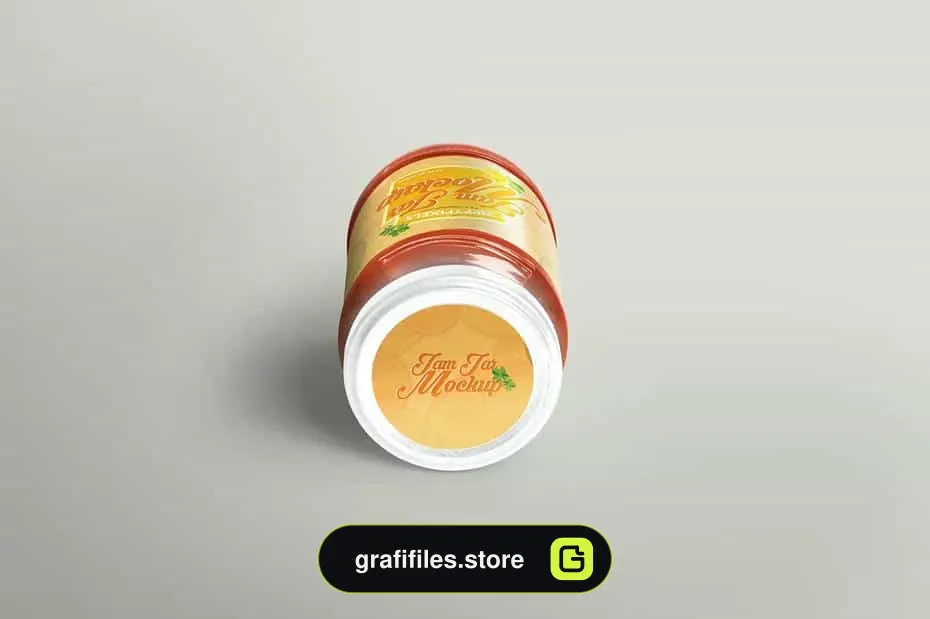 موکاپ شیشه مربا Jam Jar Mockups