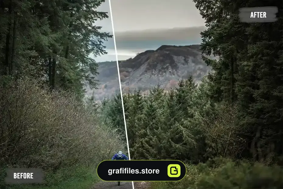 پریست اصلاح رنگ جنگل Forest LUTs Pack - 3
