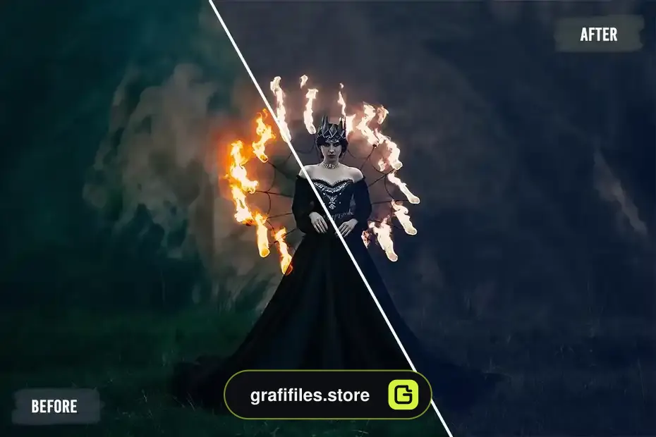 پریست اصلاح رنگ Gothic LUTs Pack - 1
