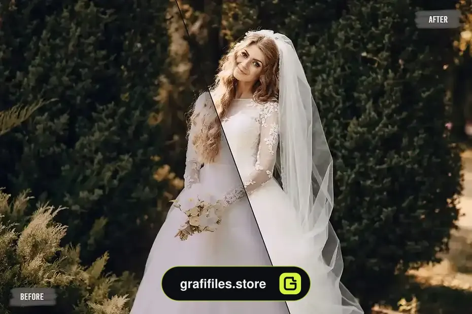 پریست رنگ عروسی Perfect Wedding LUTs Pack - 1