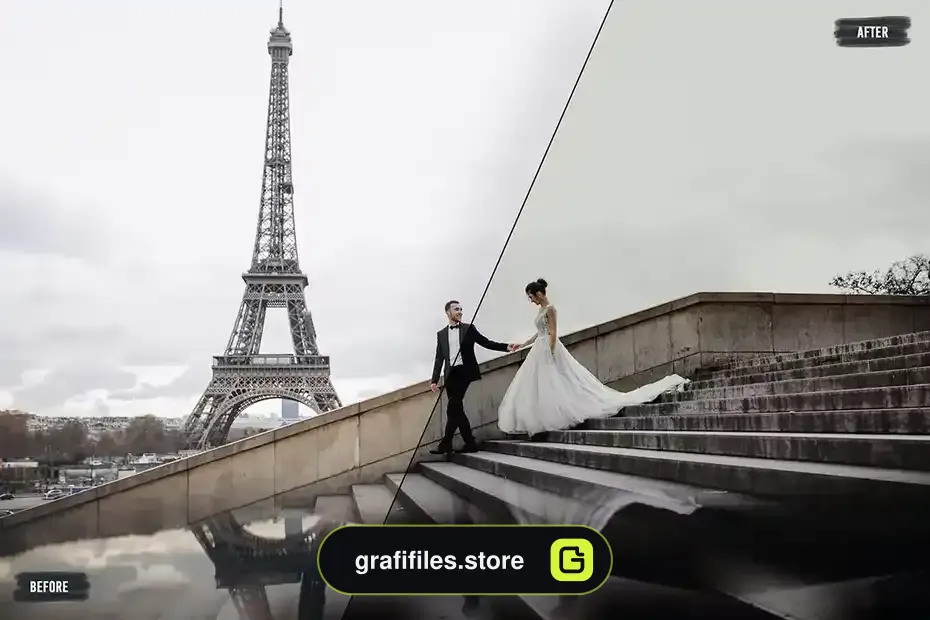 پریست رنگ عروسی Perfect Wedding LUTs Pack - 9