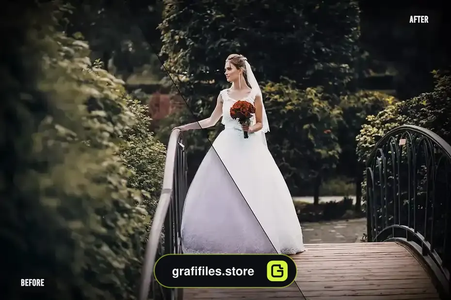 پریست رنگ عروسی Perfect Wedding LUTs Pack - 13