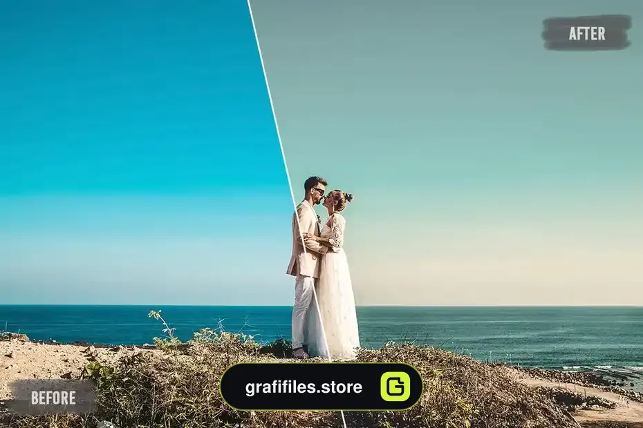 پریست رنگ عروسی Premium Wedding LUTs Pack - 5