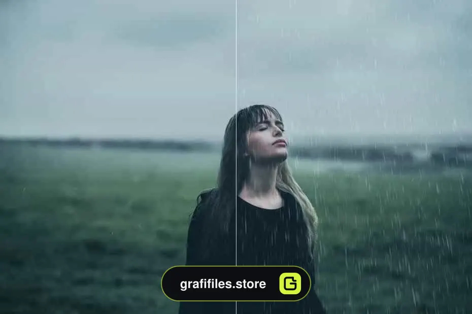 براش باران فتوشاپ Rain Photoshop Brushes - 9