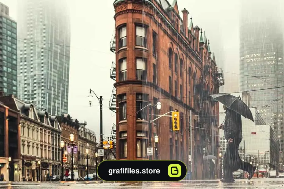 براش باران فتوشاپ Rain Photoshop Brushes - 11