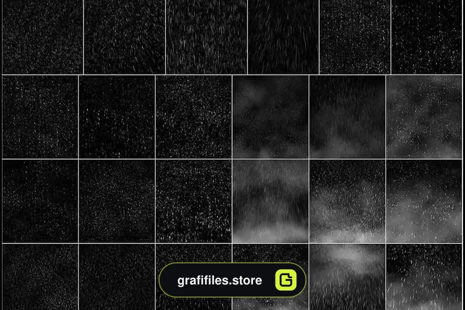 براش باران فتوشاپ Rain Photoshop Brushes - 13