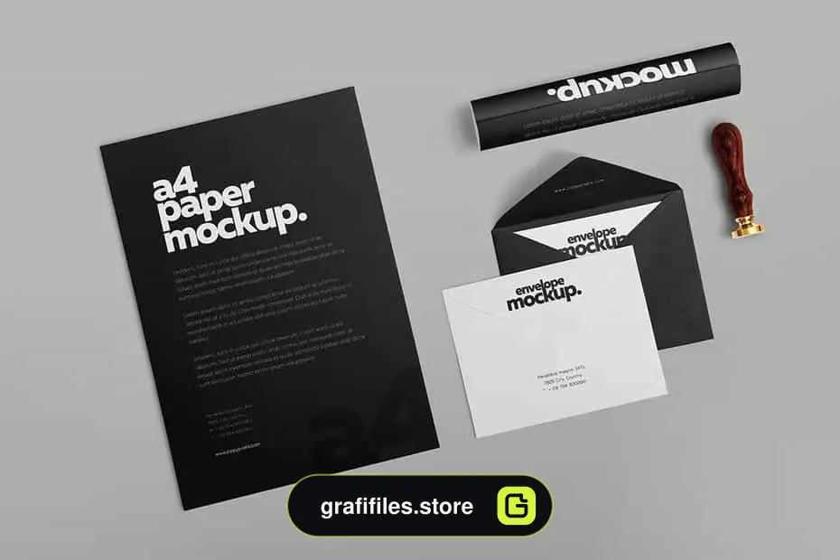 موکاپ ست اداری Stationery Design Mockups