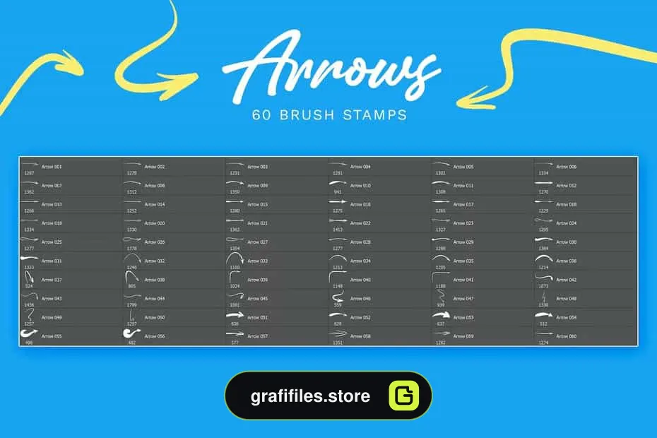 دانلود براش فلش فتوشاپ Hand Drawn Arrows - PNG and Stamps - 4 براش فلش فتوشاپ - 3