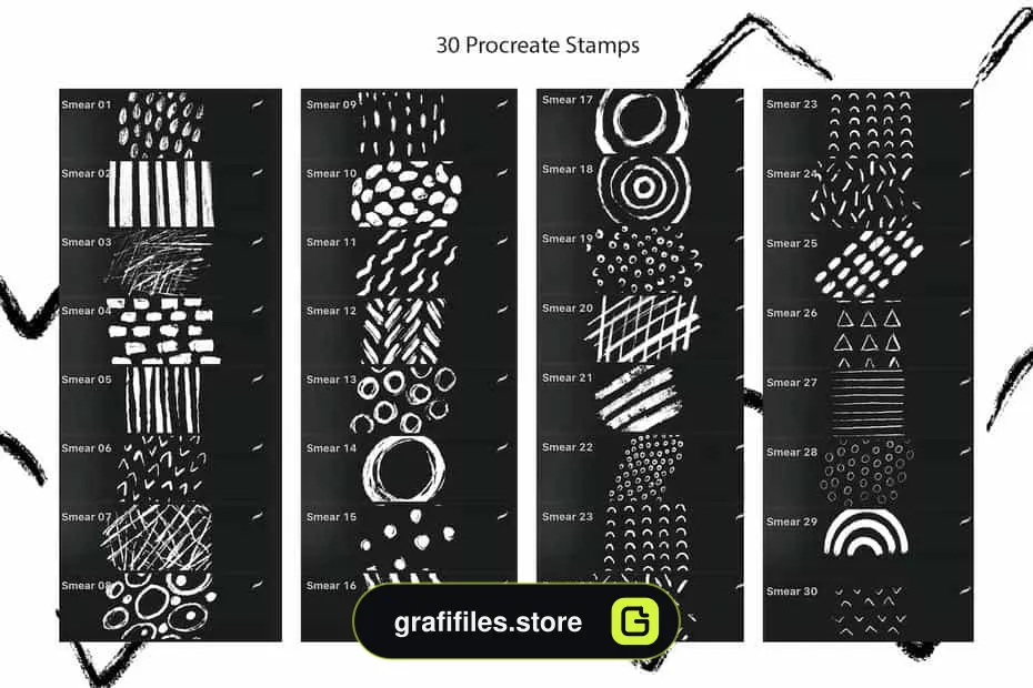 براش انتزاعی Abstract Smears Brushes - 15