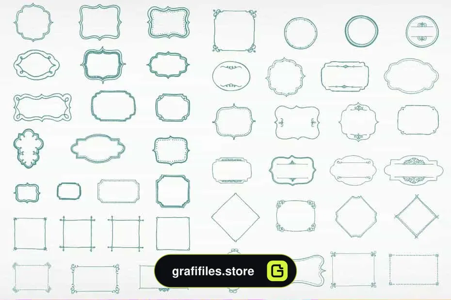 فونت انگلیسی Amorie Font Extras - Frames