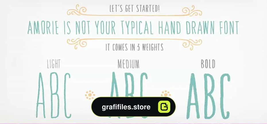 فونت انگلیسی Amorie Modella Font Family