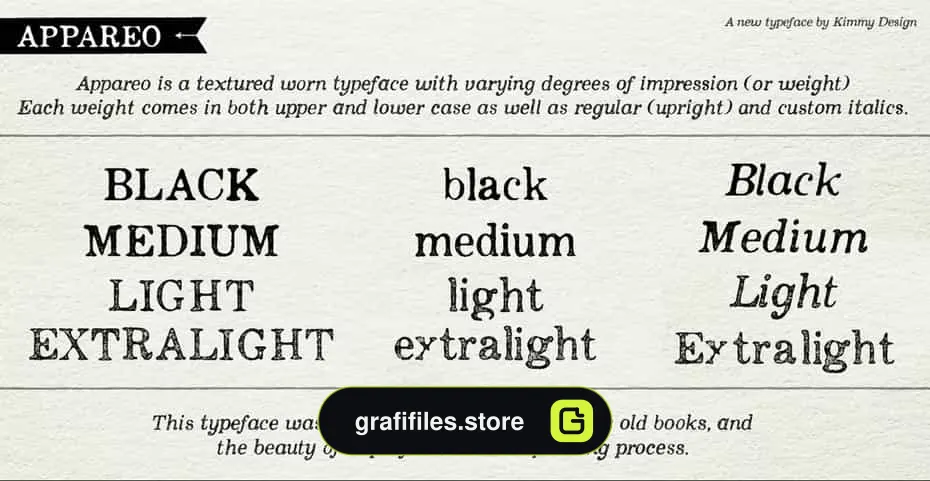 فونت انگلیسی Appareo Extra Light
