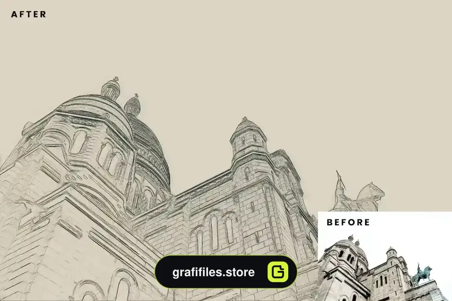 دانلود اکشن فتوشاپ تبدیل عکس به اسکیس معماری Architecture Sketch Photoshop Action - 6 دانلود اکشن فتوشاپ تبدیل عکس به اسکیس معماری - 5