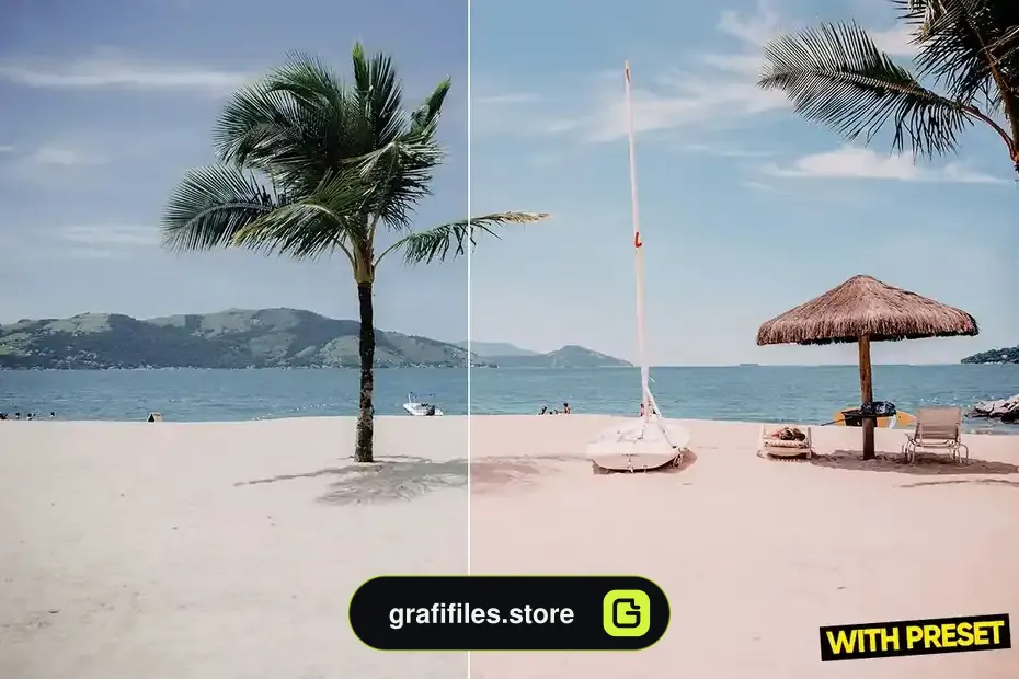 دانلود پریست لایت روم و فتوشاپ ساحل با تم رنگی رزگلد ARTA - Rose Gold Beach Presets for Lightroom - 2 پریست لایت روم ساحل با تم رنگی رزگلد - 1