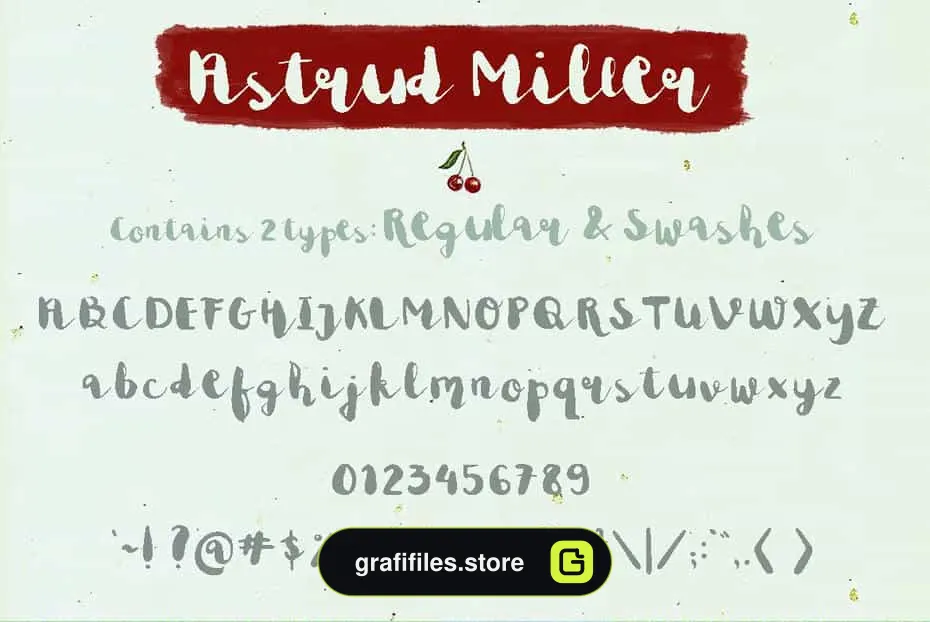 فونت انگلیسی Astrud Miller