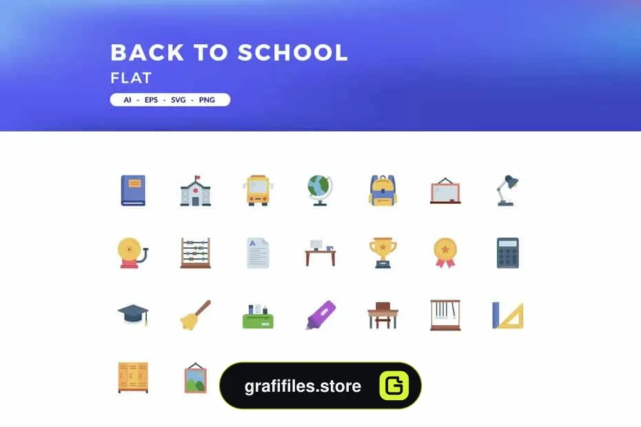 آیکون مدرسه Back to School Icons - 3