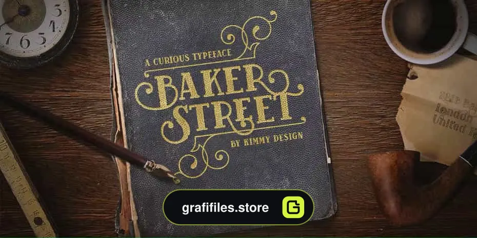 فونت انگلیسی Baker Street Black Oblique