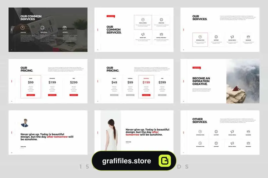قالب پاورپوینت Balance - Powerpoint Template