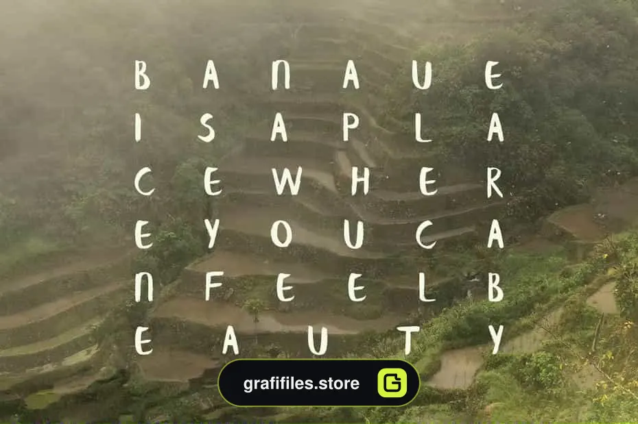 فونت انگلیسی Banaue Handwritten Brush Font