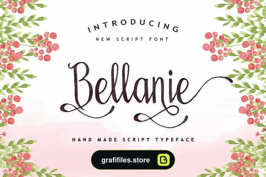 فونت انگلیسی Bellanie Script