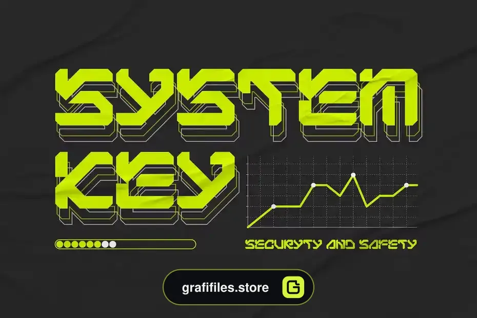 فونت انگلیسی Bigs Robotic - Simple Futuristic Font - 1