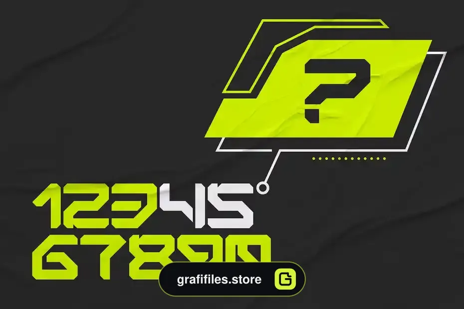 فونت انگلیسی Bigs Robotic - Simple Futuristic Font - 5
