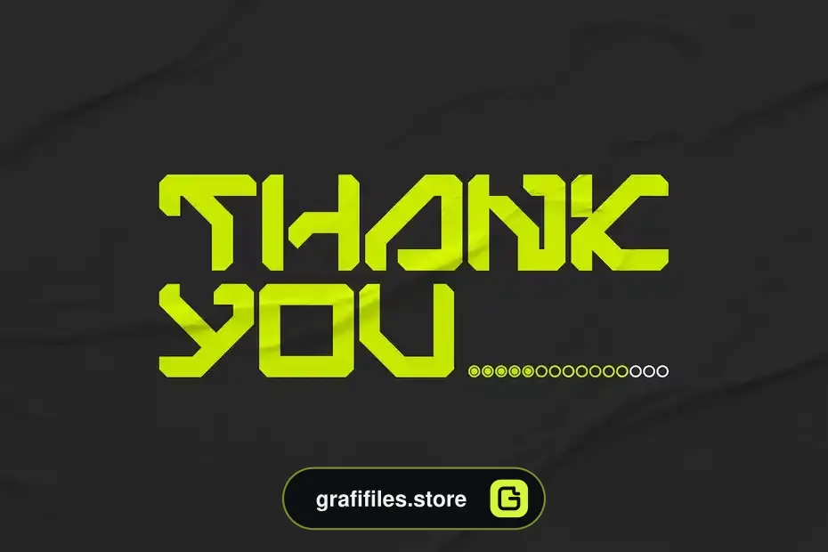 فونت انگلیسی Bigs Robotic - Simple Futuristic Font - 11