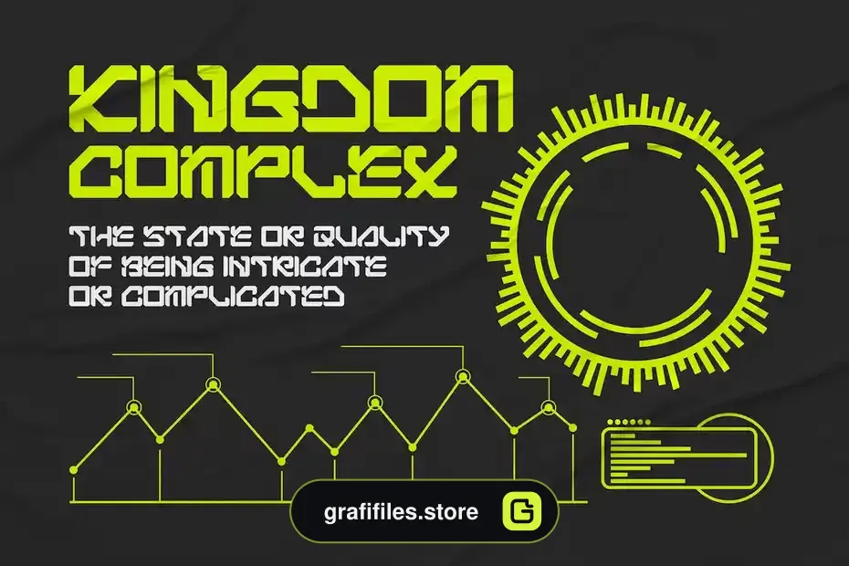 فونت انگلیسی Bigs Robotic - Simple Futuristic Font - 13