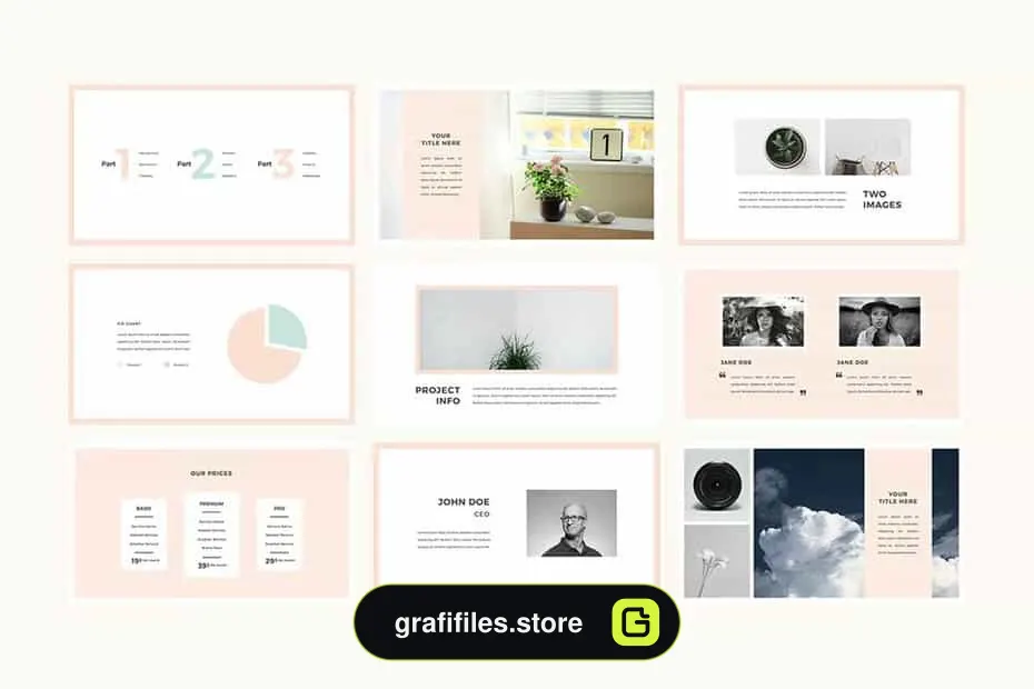 قالب پاورپوینت و کینوت Blossom Presentation Template