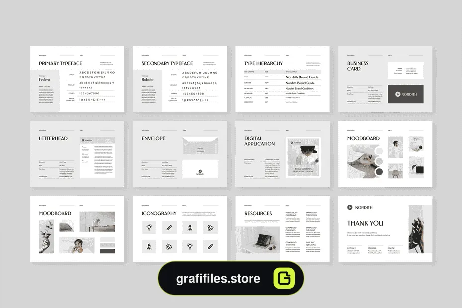 قالب آماده ورد دستورالعمل برند Brand Guidelines