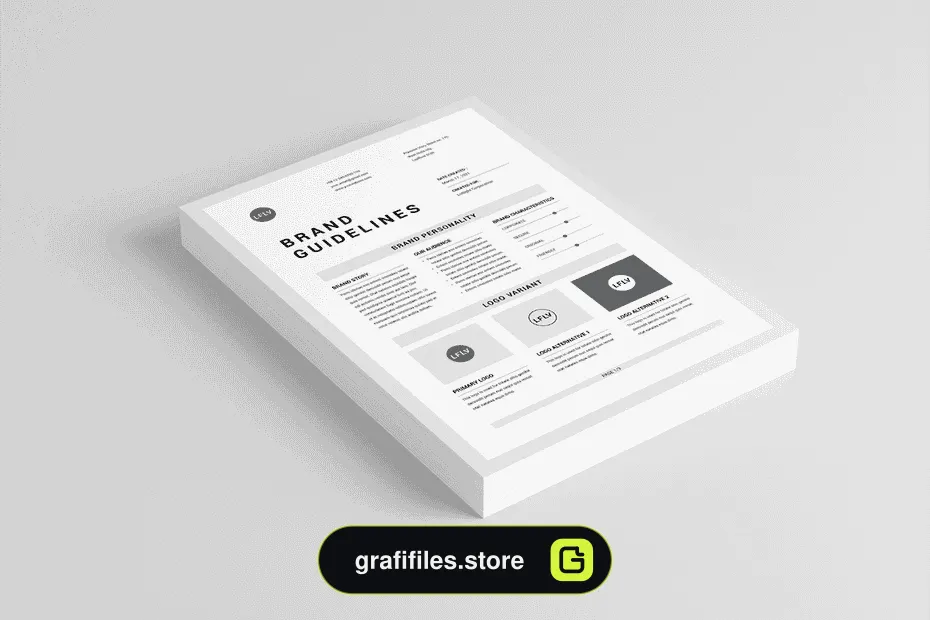 دانلود قالب آماده ورد دستورالعمل های برند Brand Guidelines | MS Word & Indesign - 2 قالب آماده ورد دستورالعمل های برند