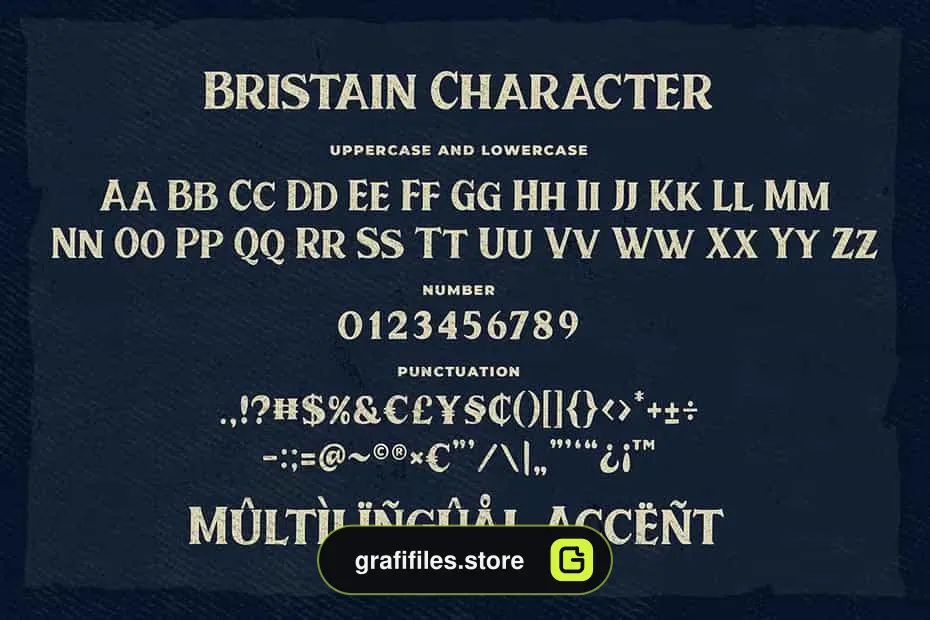 دانلود فونت انگلیسی Bristain Rought Serif Font - 2 فونت انگلیسی Bristain Rought Serif Font