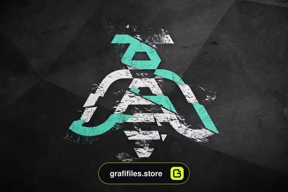 افکت متن Broken Text Effect - 5