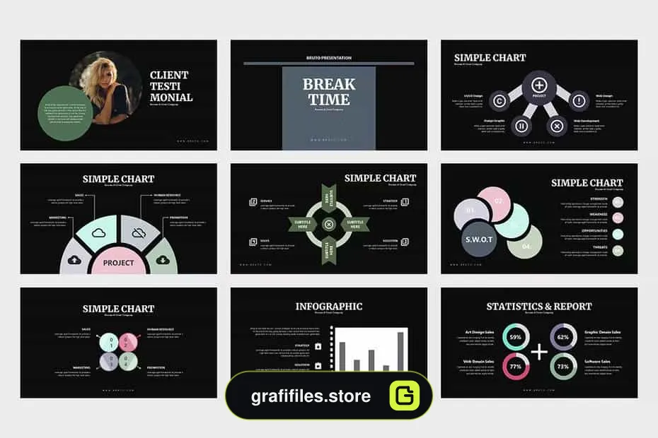 قالب پاورپوینت Brutto Real Estate Powerpoint Template