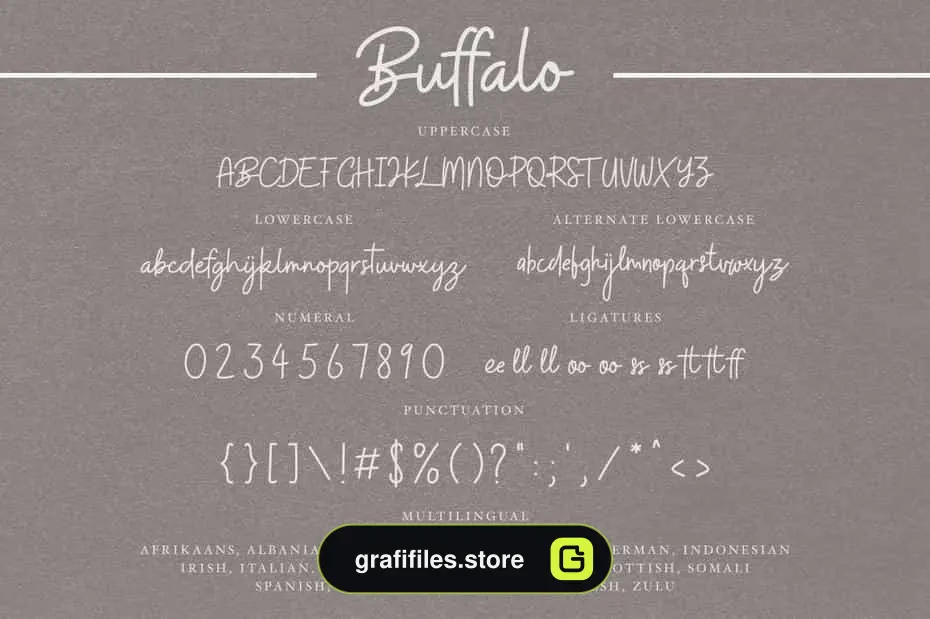 فونت انگلیسی Buffalo