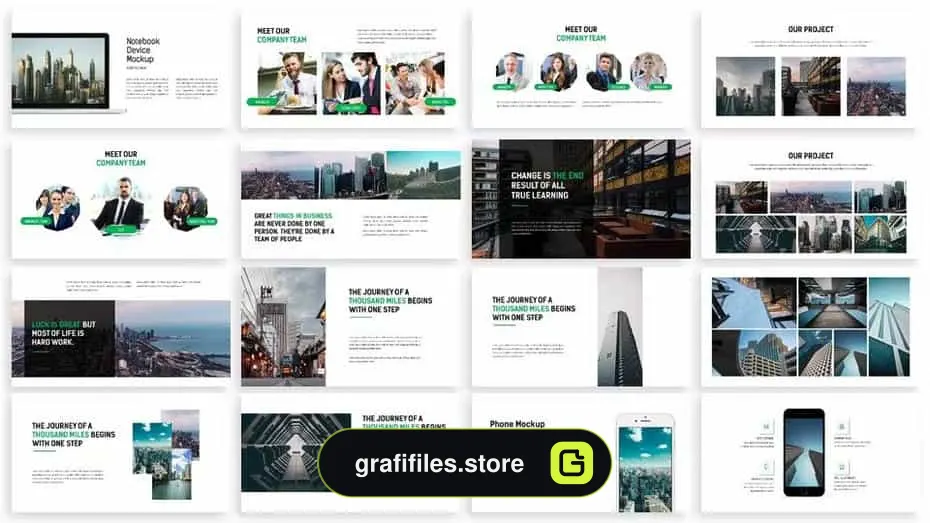 قالب پاورپوینت و گوگل اسلاید Build - Google Slides Template