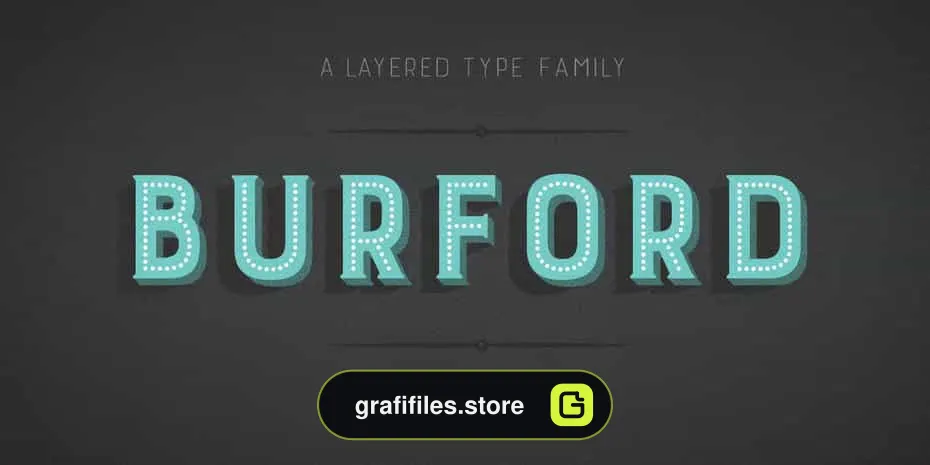 فونت انگلیسی Burford Stripes A