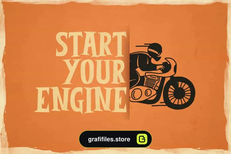 فونت انگلیسی Burnout Font