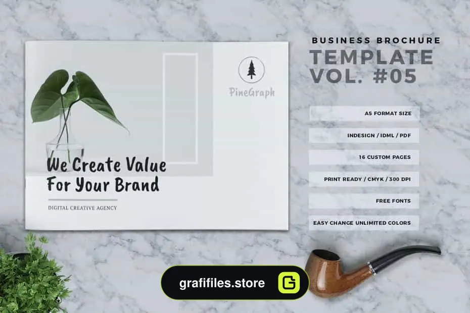 قالب ایندیزاین بروشور Business Brochure Template Vol. 05