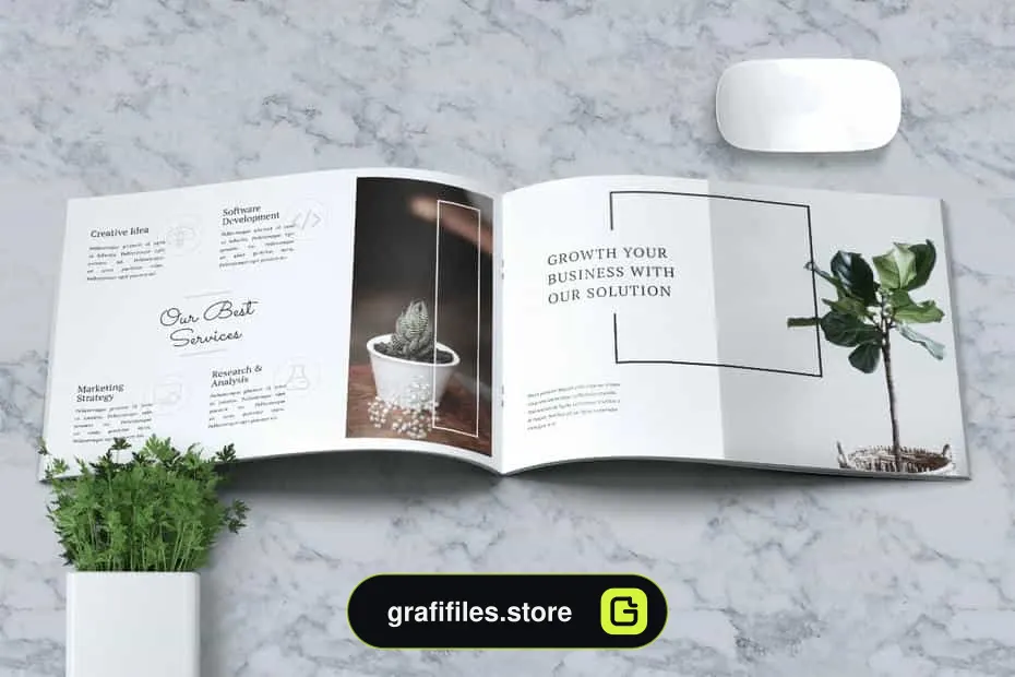 دانلود قالب ایندیزاین بروشور Business Brochure Template Vol. 06 - 8 قالب ایندیزاین بروشور Business Brochure Template - 7