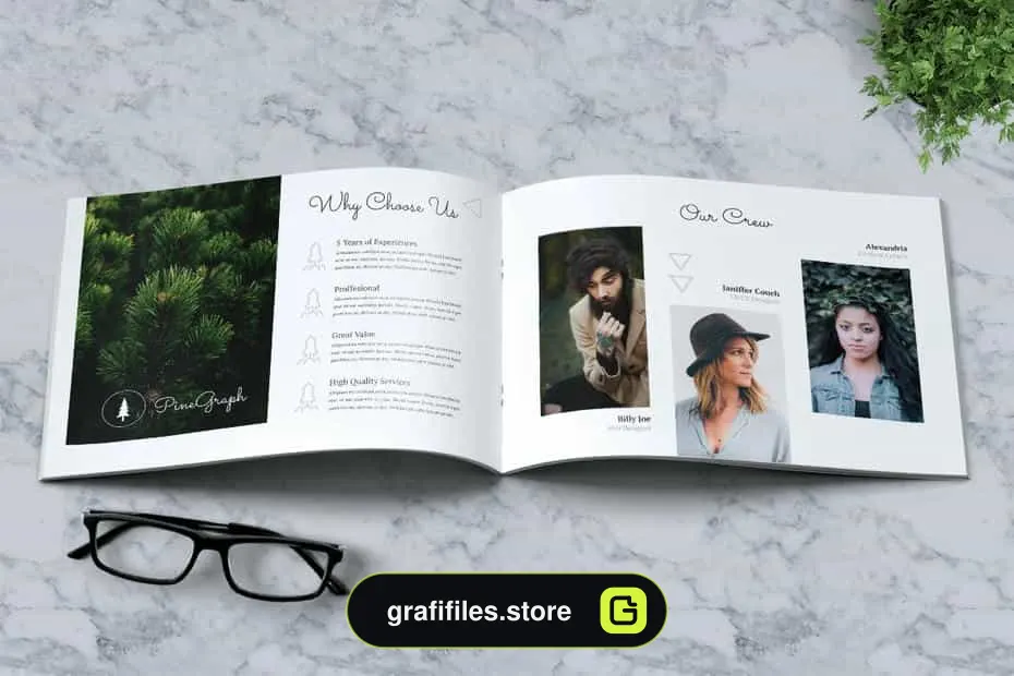 دانلود قالب ایندیزاین بروشور Business Brochure Template Vol. 06 - 10 قالب ایندیزاین بروشور Business Brochure Template - 9
