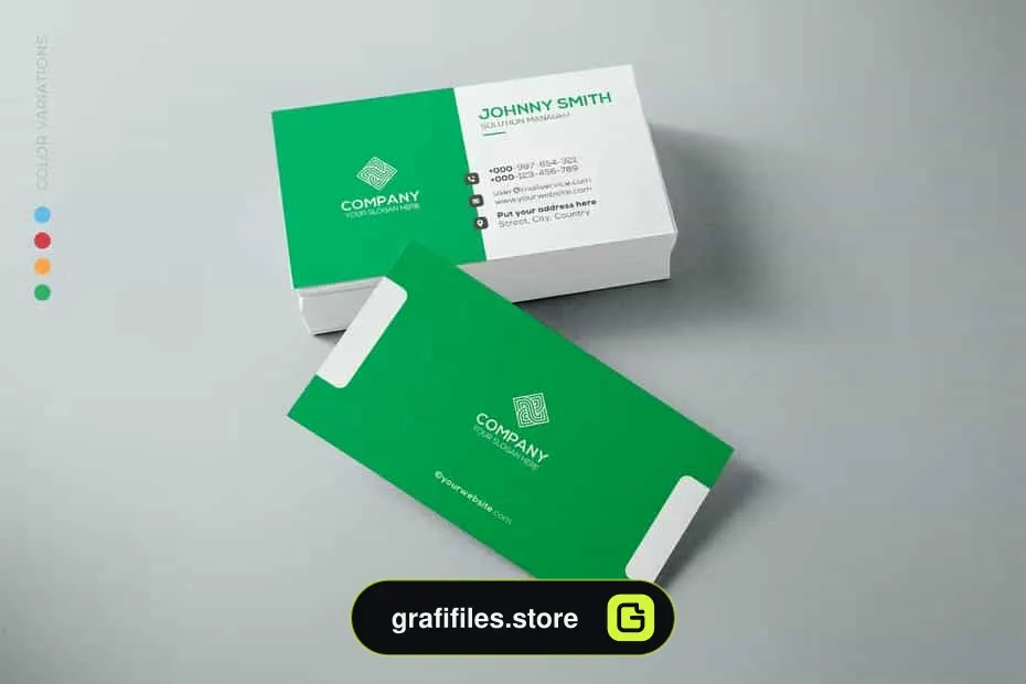 طرح لایه باز کارت ویزیت Business Card 32