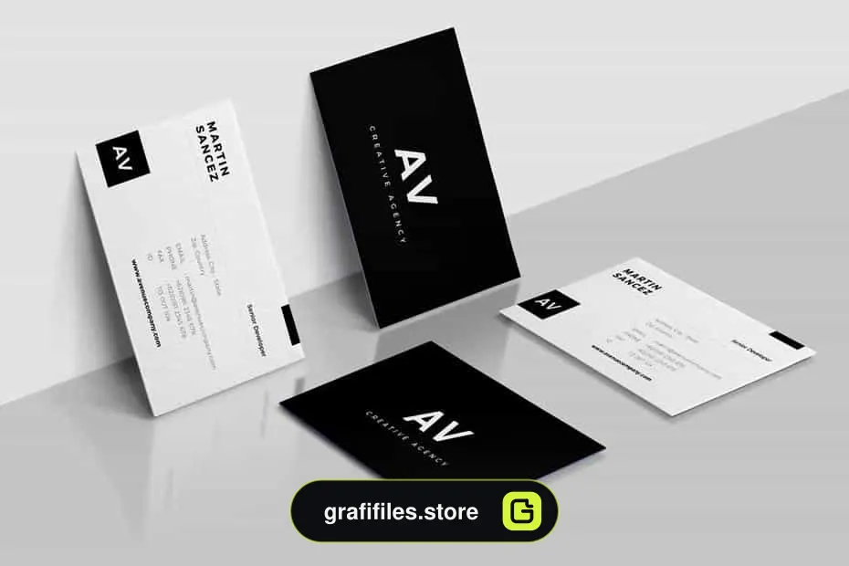 قالب آماده ایندیزاین کارت ویزیت Business Card