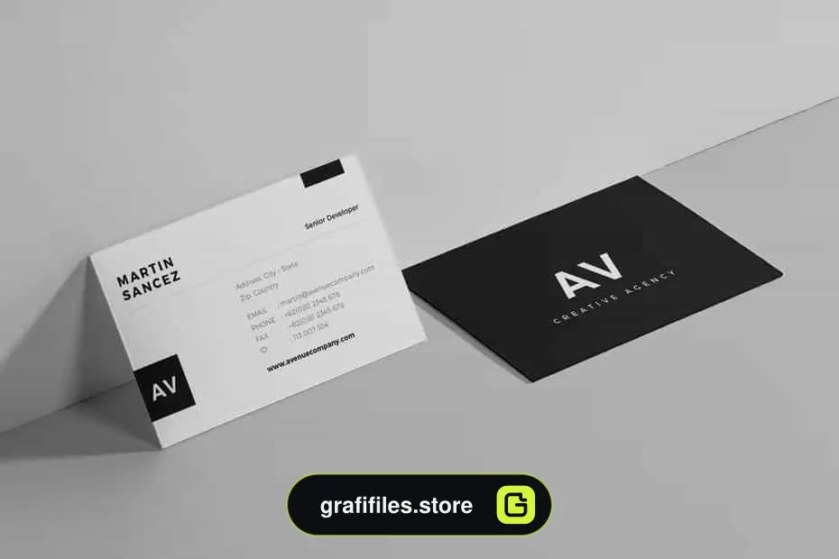 قالب آماده ایندیزاین کارت ویزیت Business Card - 4