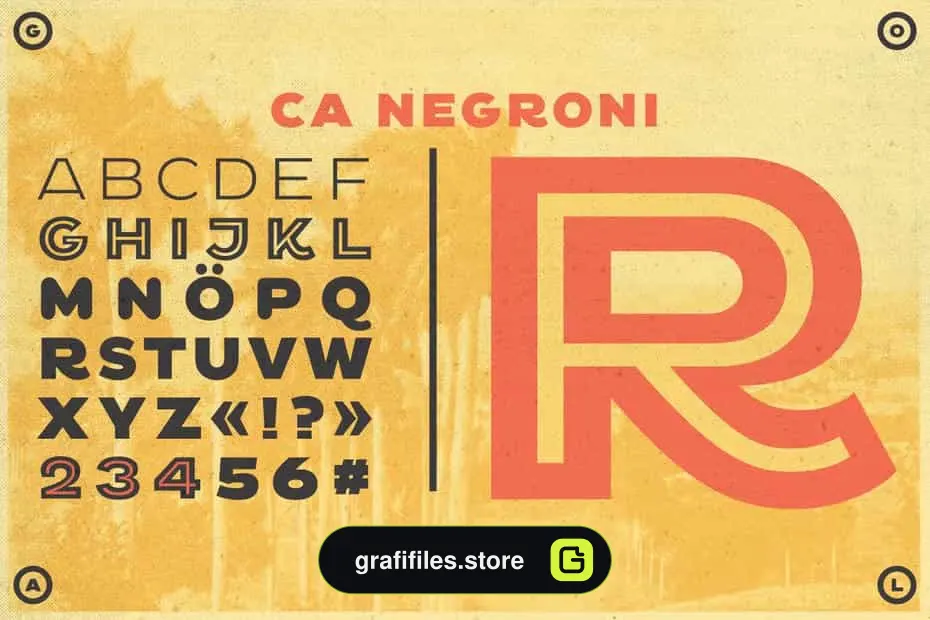 فونت انگلیسی CA Negroni