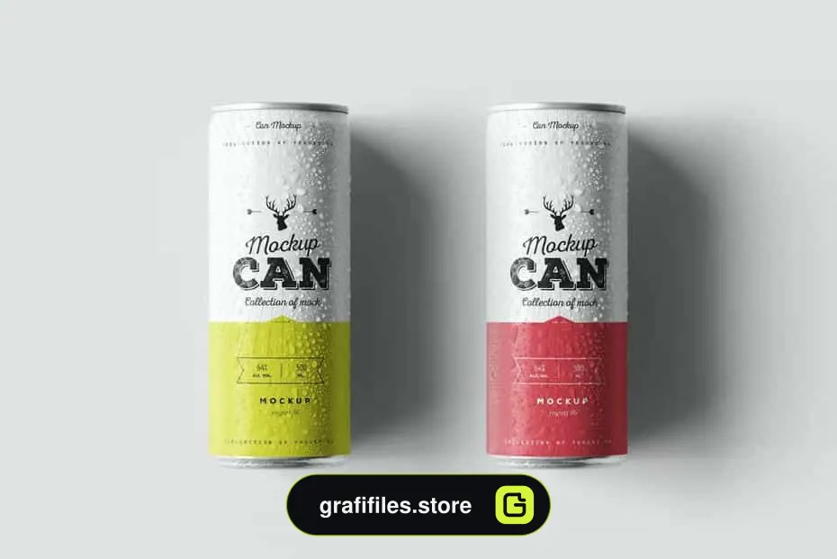 دانلود موکاپ قوطی نوشابه Can Mock-up 3
